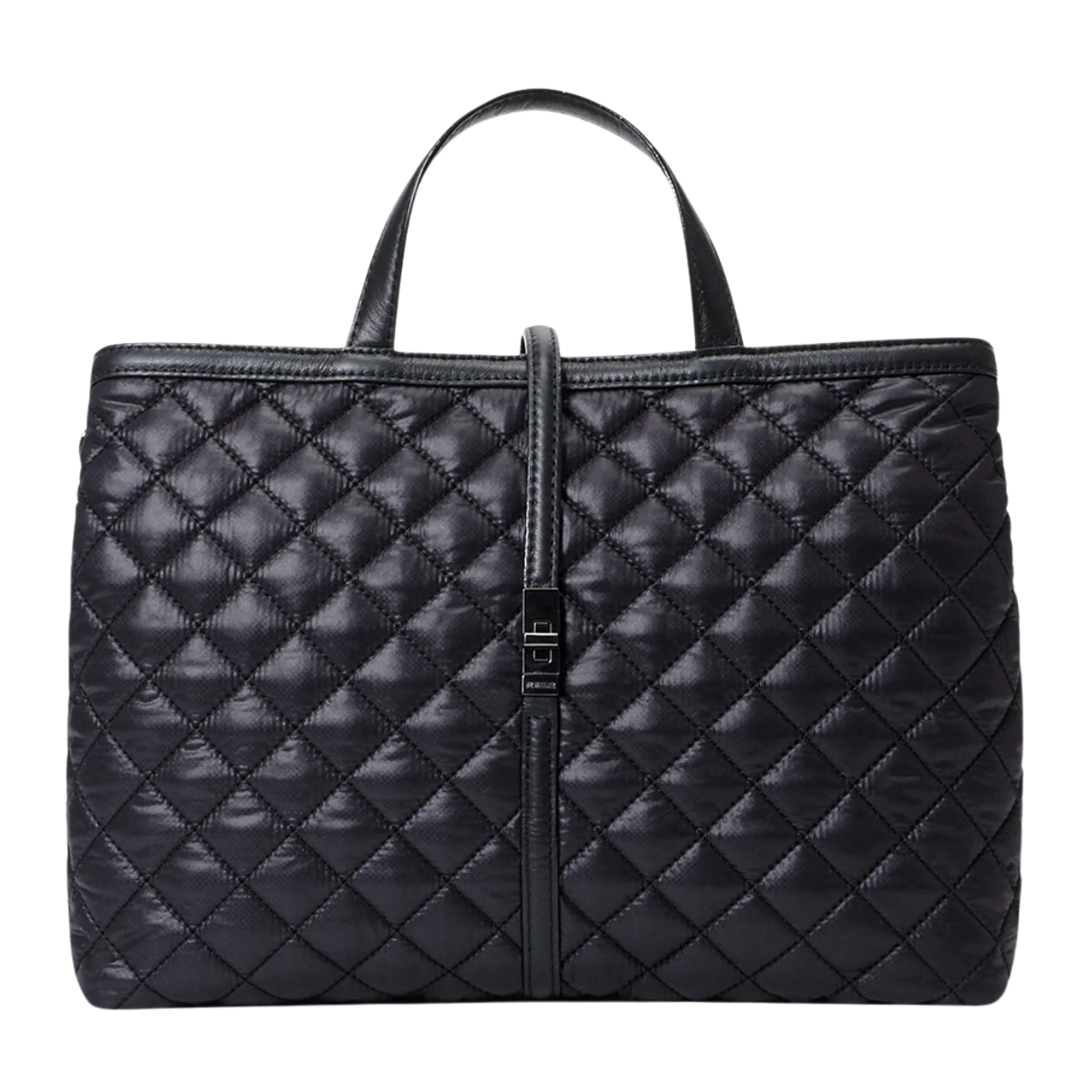 Medium Astor Top Handle in Black