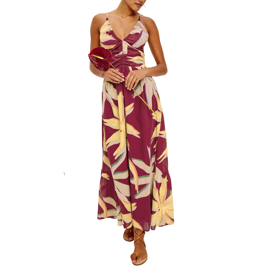 Palm Dress in Red Palma