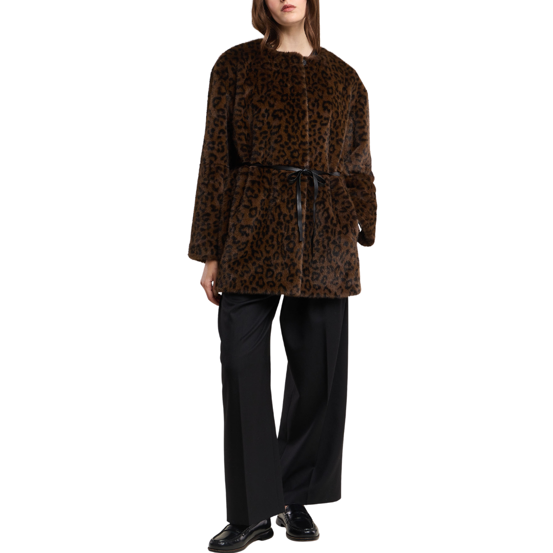 Marmont Luxe Faux Fur Jacket in Animal