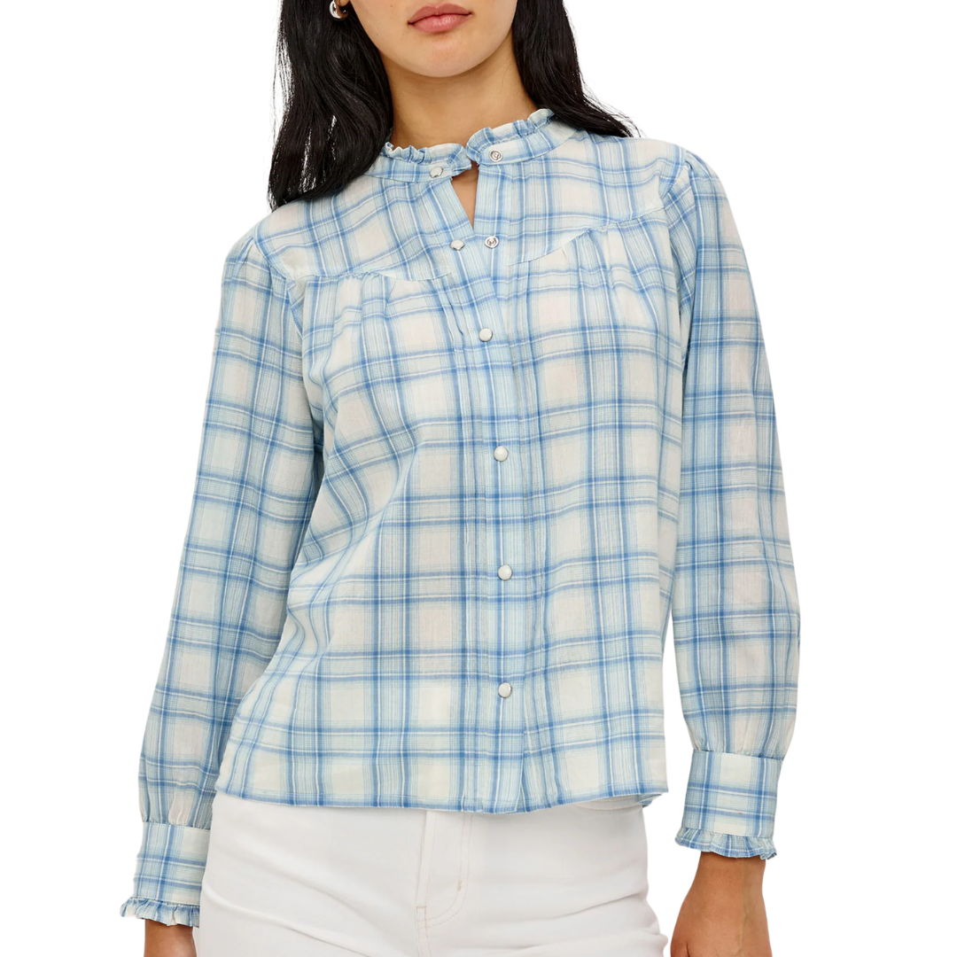 Alanna Shirt in Bluebell Ivory