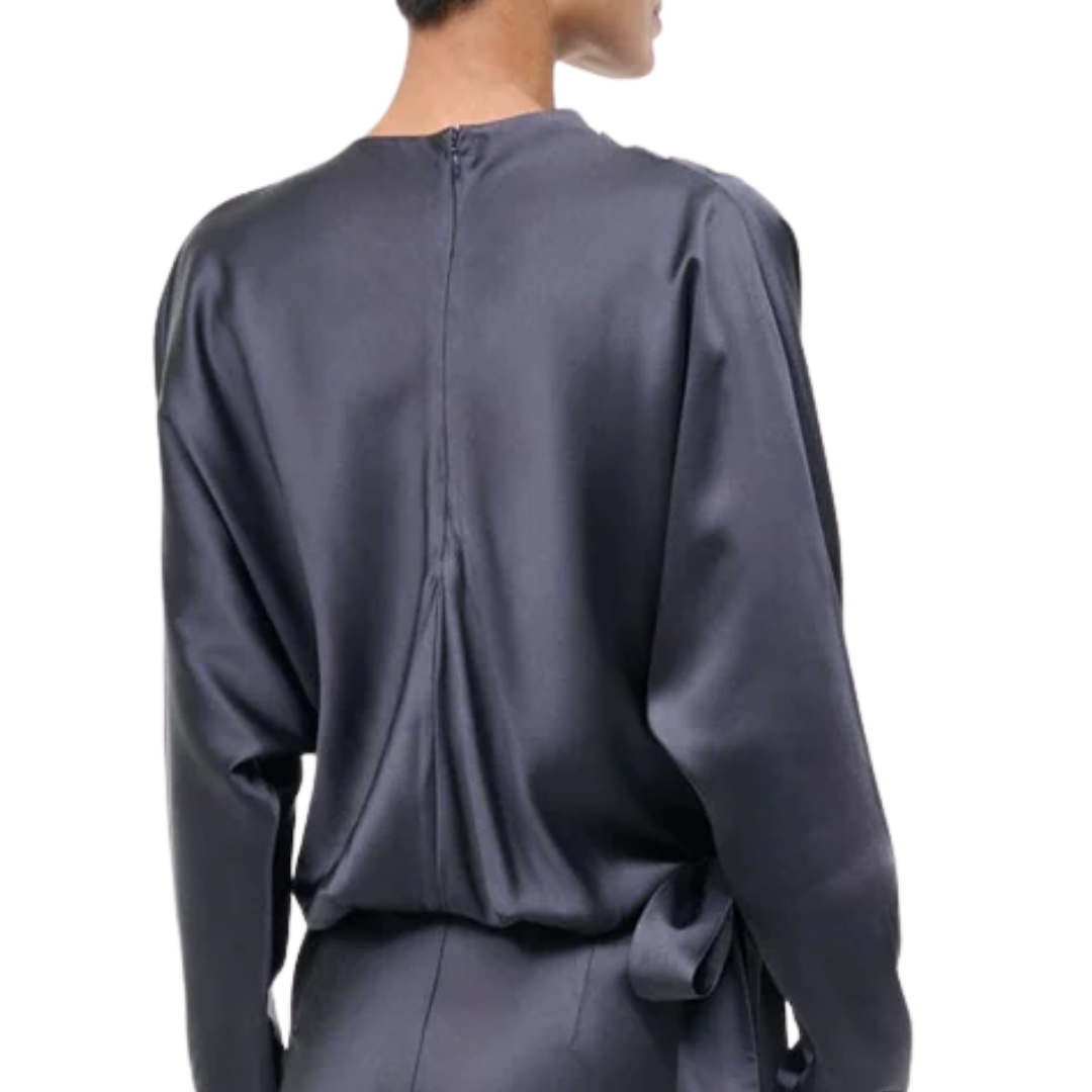 Phoebe Silk Dress in Nocturne