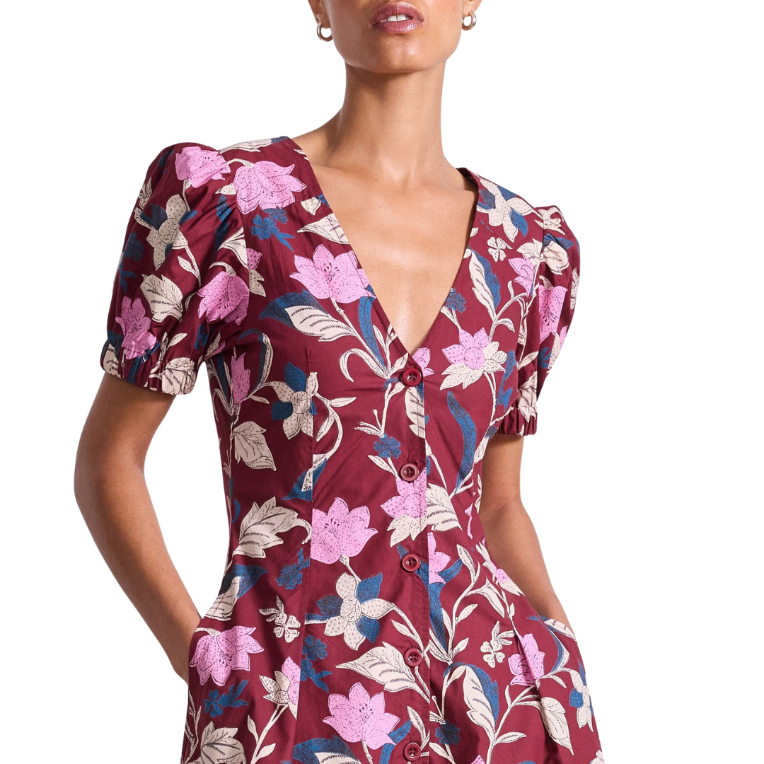 Dia Maxi in Essa Floral Merlot