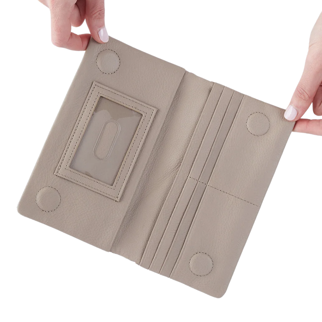 Lumen Continental Wallet in Taupe