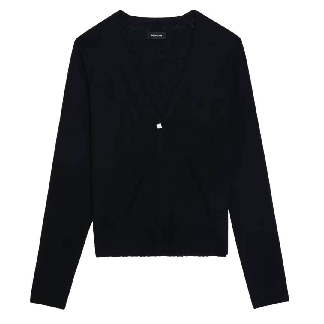 Manylla Cashmere Cardigan in Black