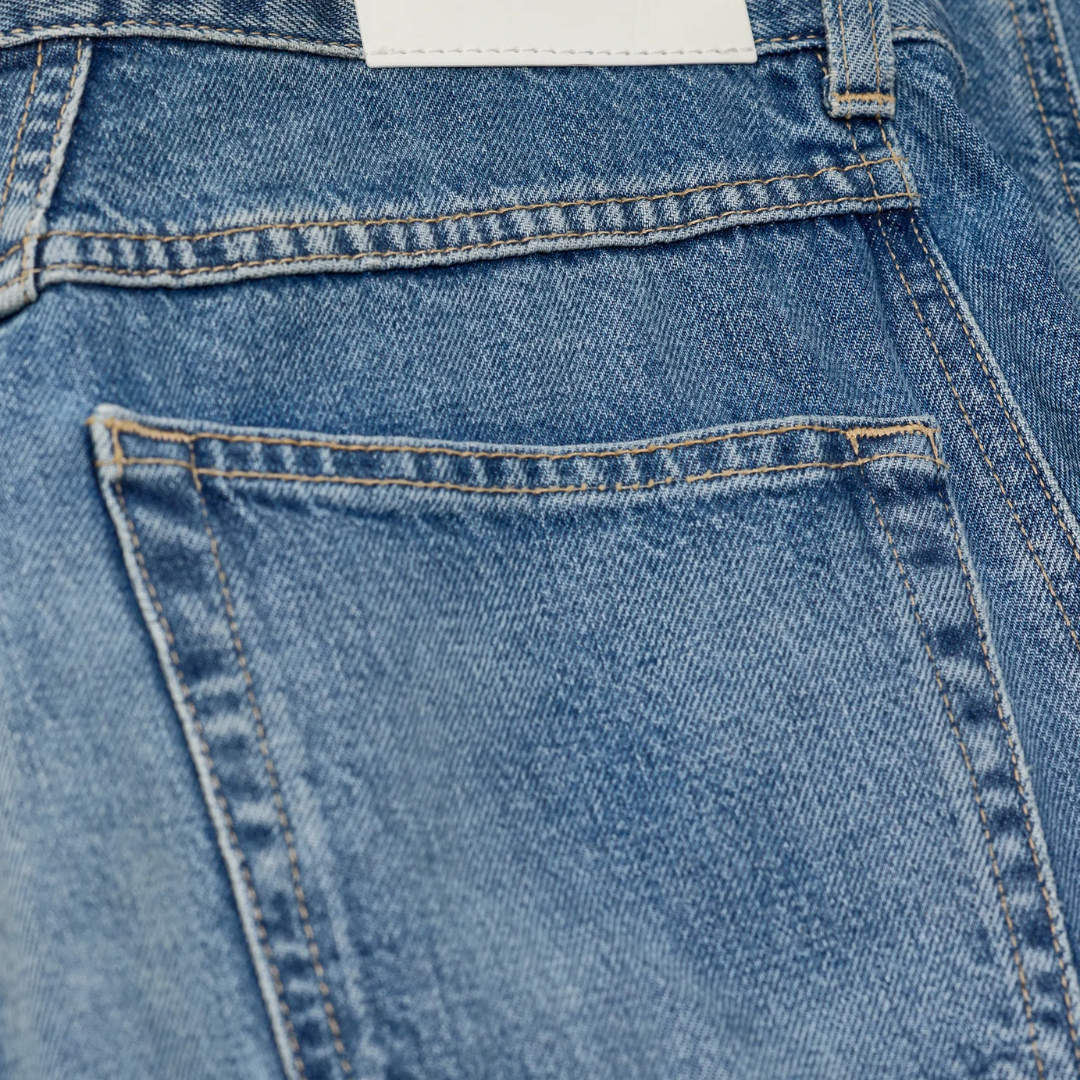 Tori-X Barrel Jeans in Mid Blue