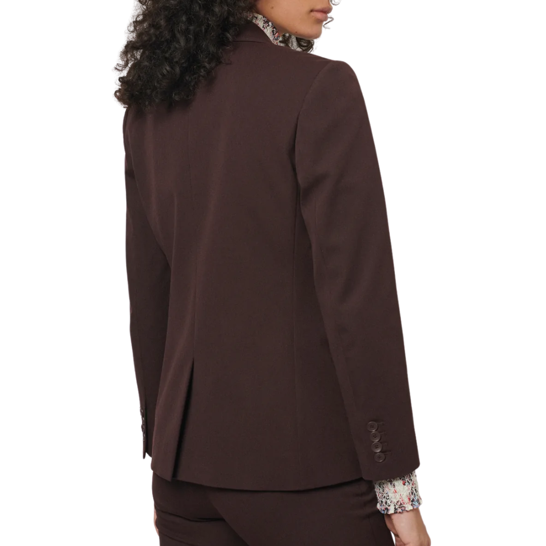 Franklin Double Breasted Jacket in Chocolate 