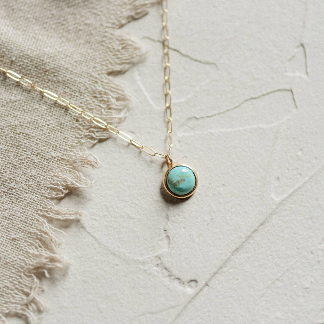 Hyalite Necklace in Turquoise/Demi-Fine Gold