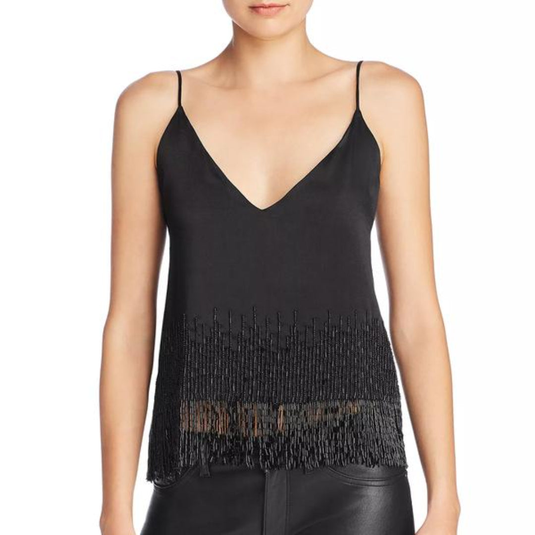 The Dale Beaded Cami in Black