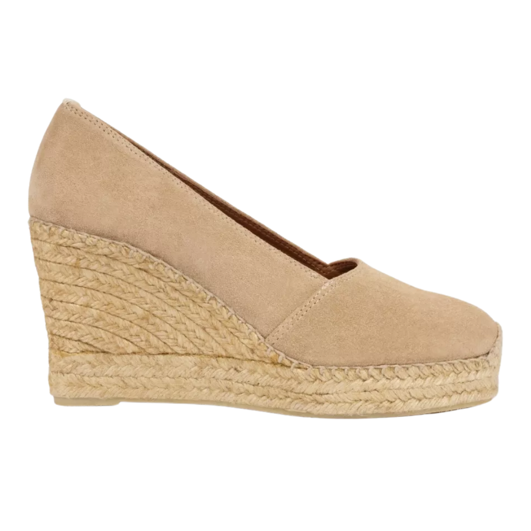 Colina Suede Espadrille in Sand