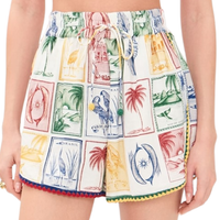 Brasil Vintage Crochet Shorts in Off-White