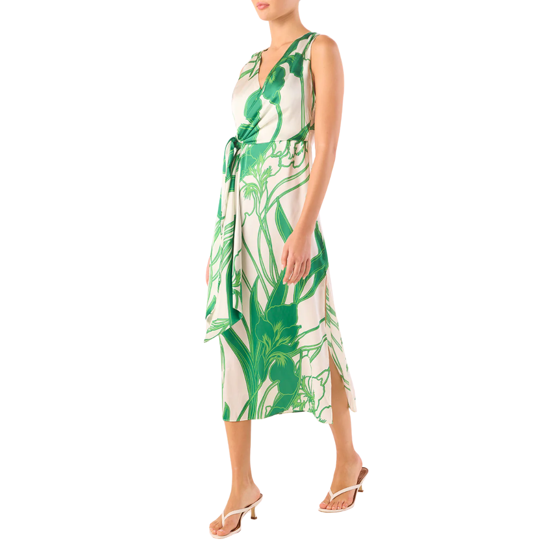 Kina Dress in Winding Iris