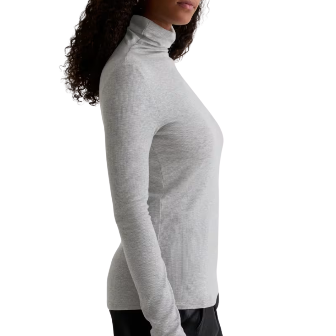 Chels Turtleneck in Heather Grey