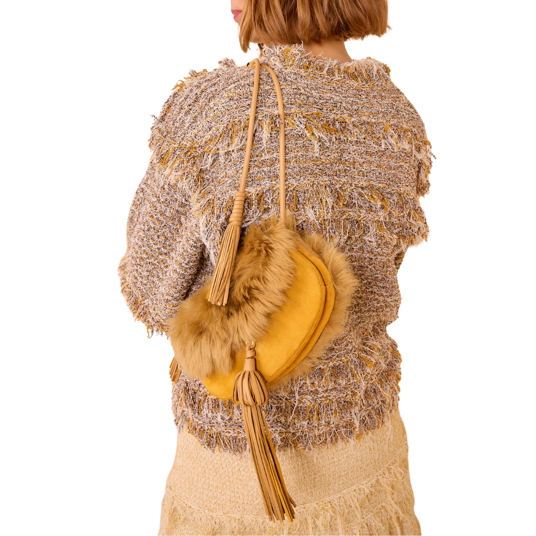 Paloma Tassel Flap Bag in Lotus