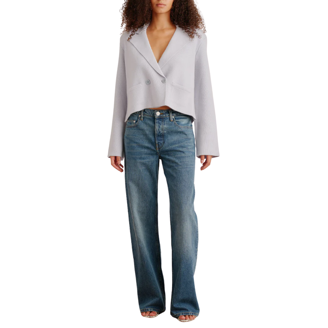 Tia Relaxed Blazer in Whisper