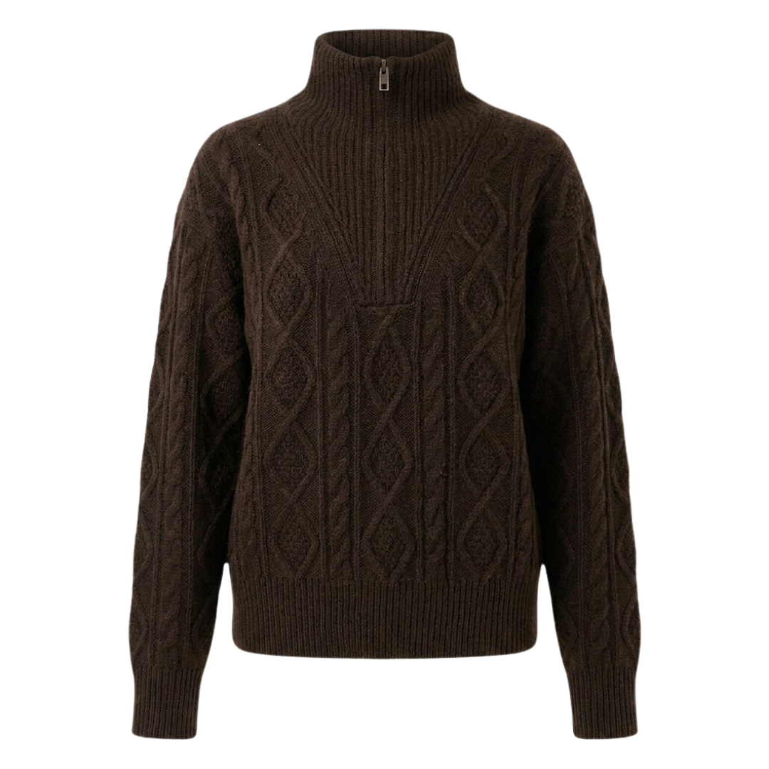 Jori Cashmere Sweater in Dark Brown