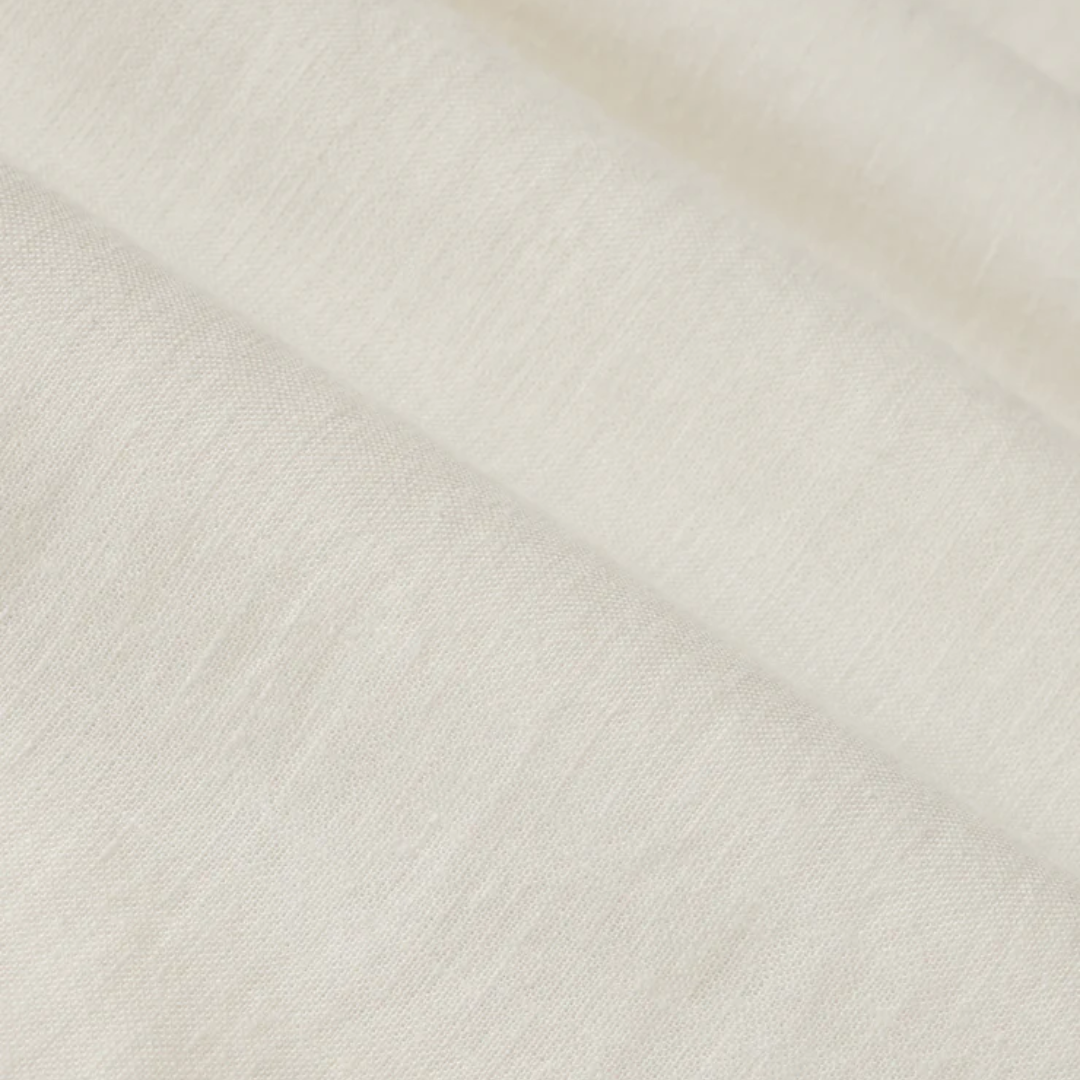 Z Supply La Belle Linen Cropped Top in White