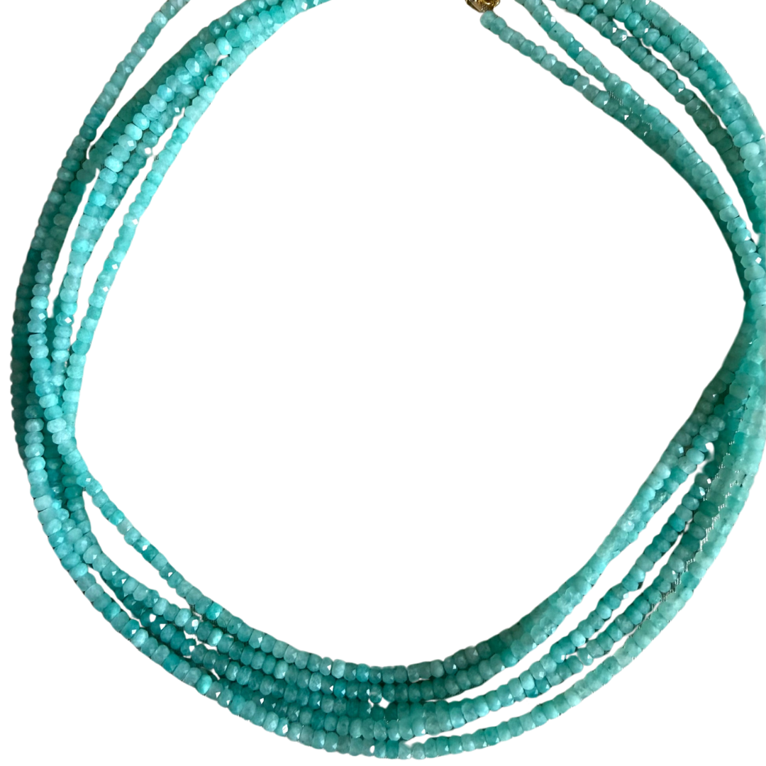 Micro Gemstone Choker in Turquoise