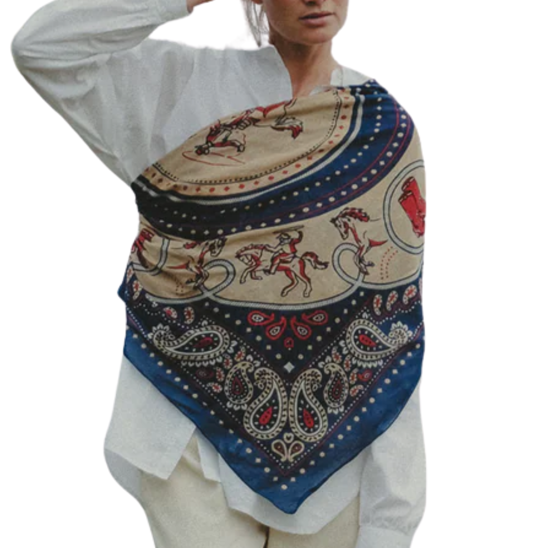 Rodeo Scarf in Navy