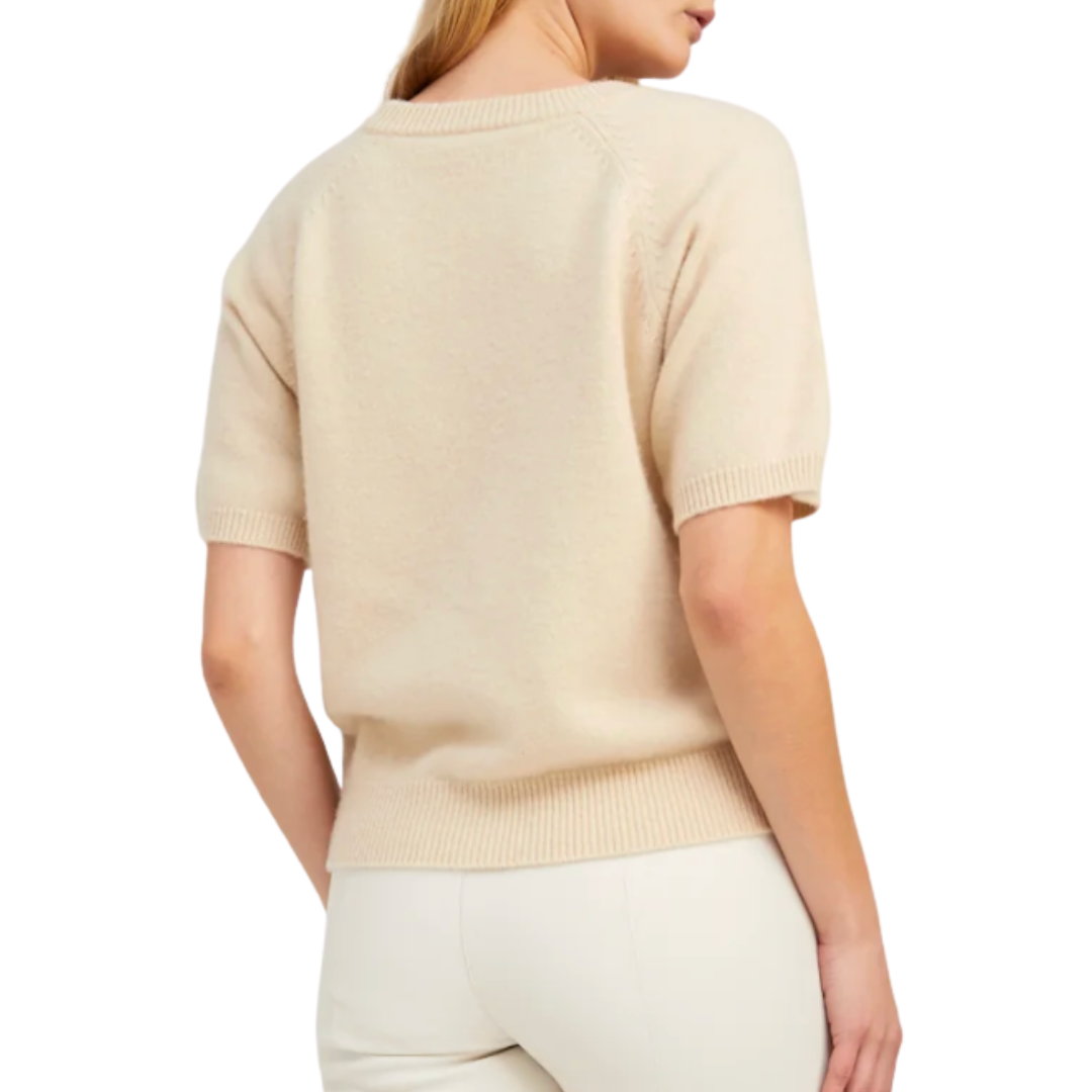 S/S Raglan Tee in Ivory