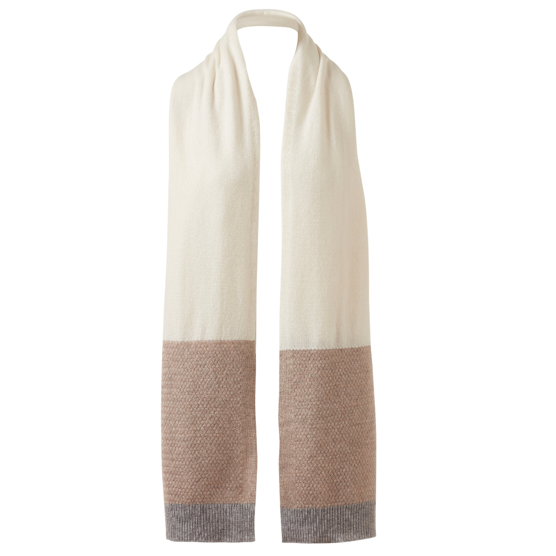 Textured Colorblock Wrap in Pearl Multi