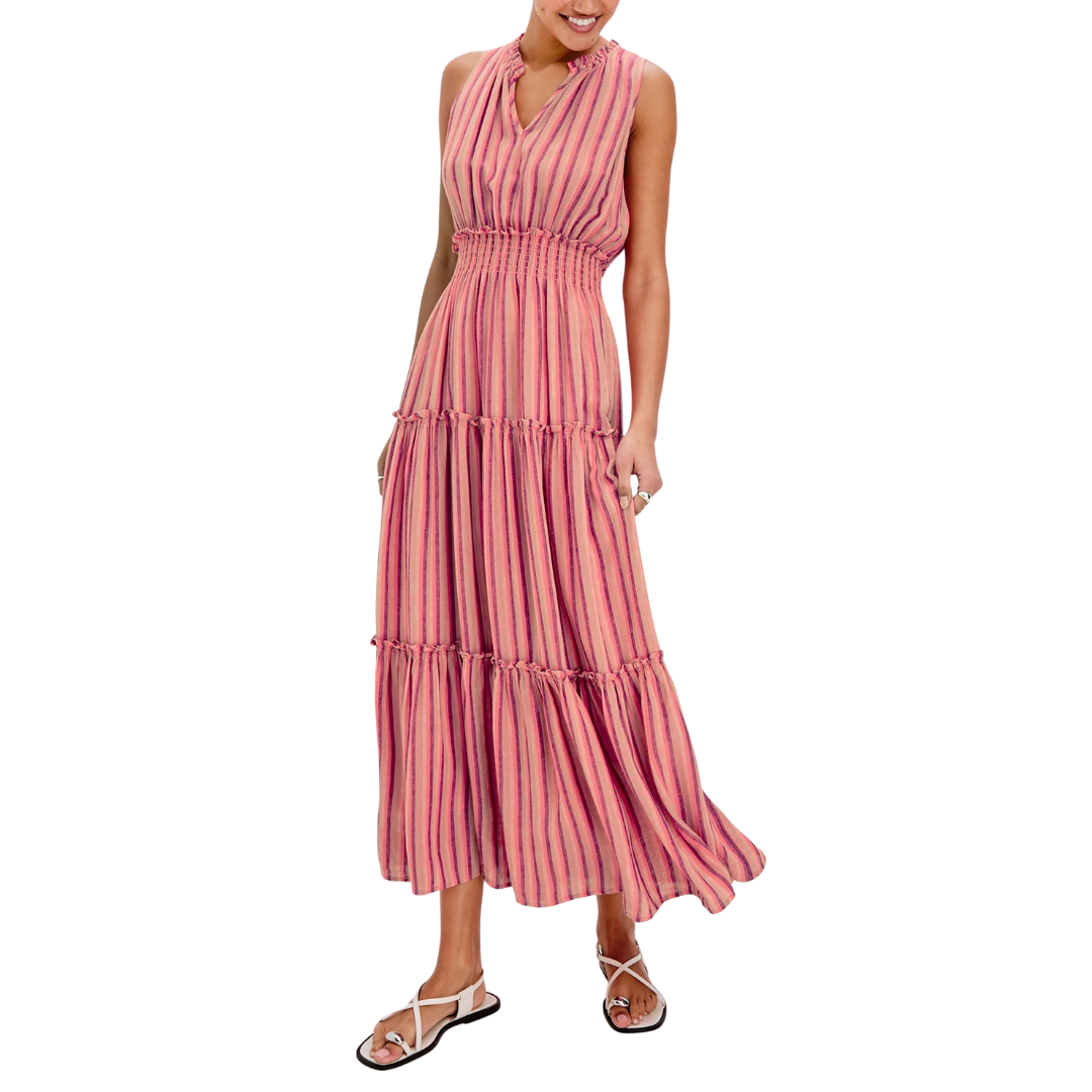 Loulou Dress in Cabana Stripe