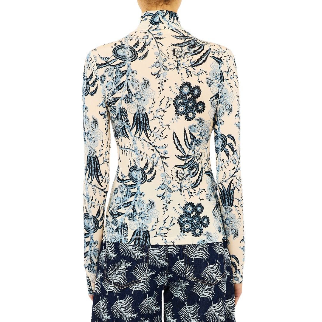 Aurelia Long Sleeve Jersey Top in Bali