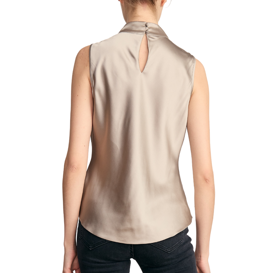 Tam Sleeveless Blouse in Pewter