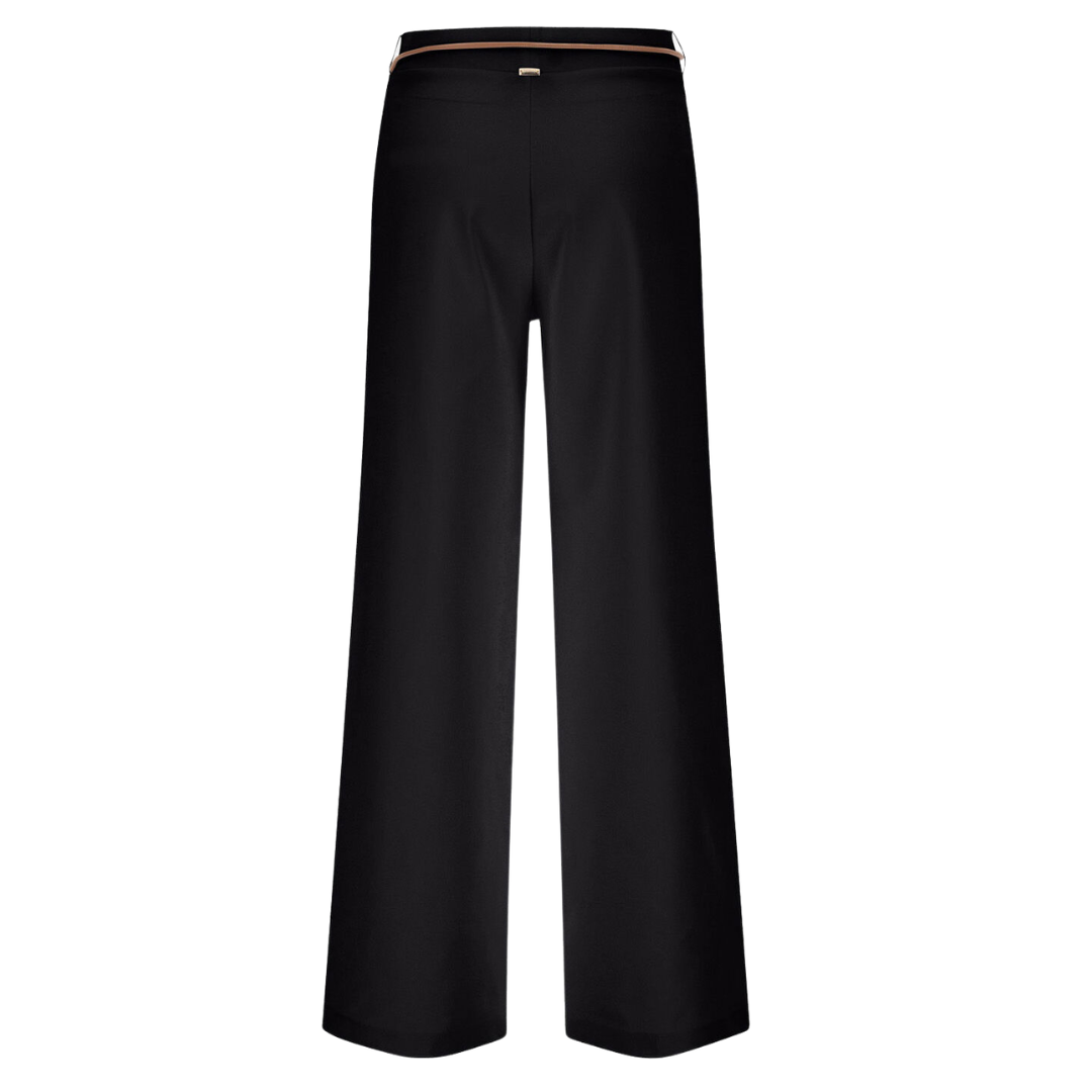 Trousers In Dense Rome Stitch Jersey in Black
