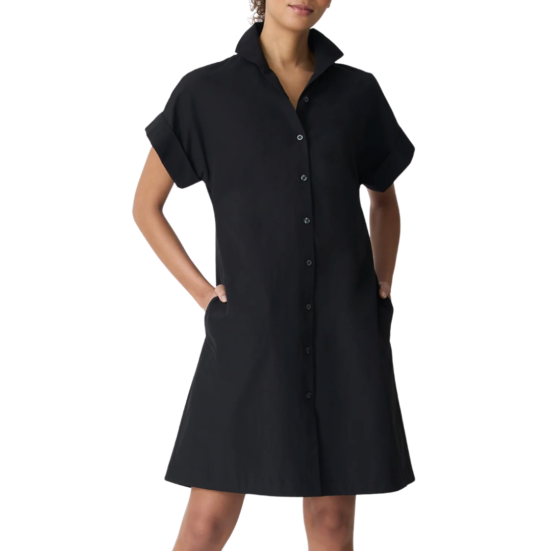 Holly Kimono Dress in Black