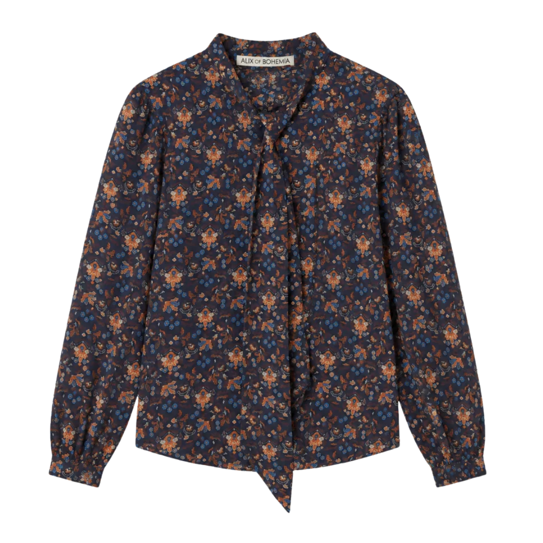 Chancery Indigo Kilim Shirt in Dark Blue