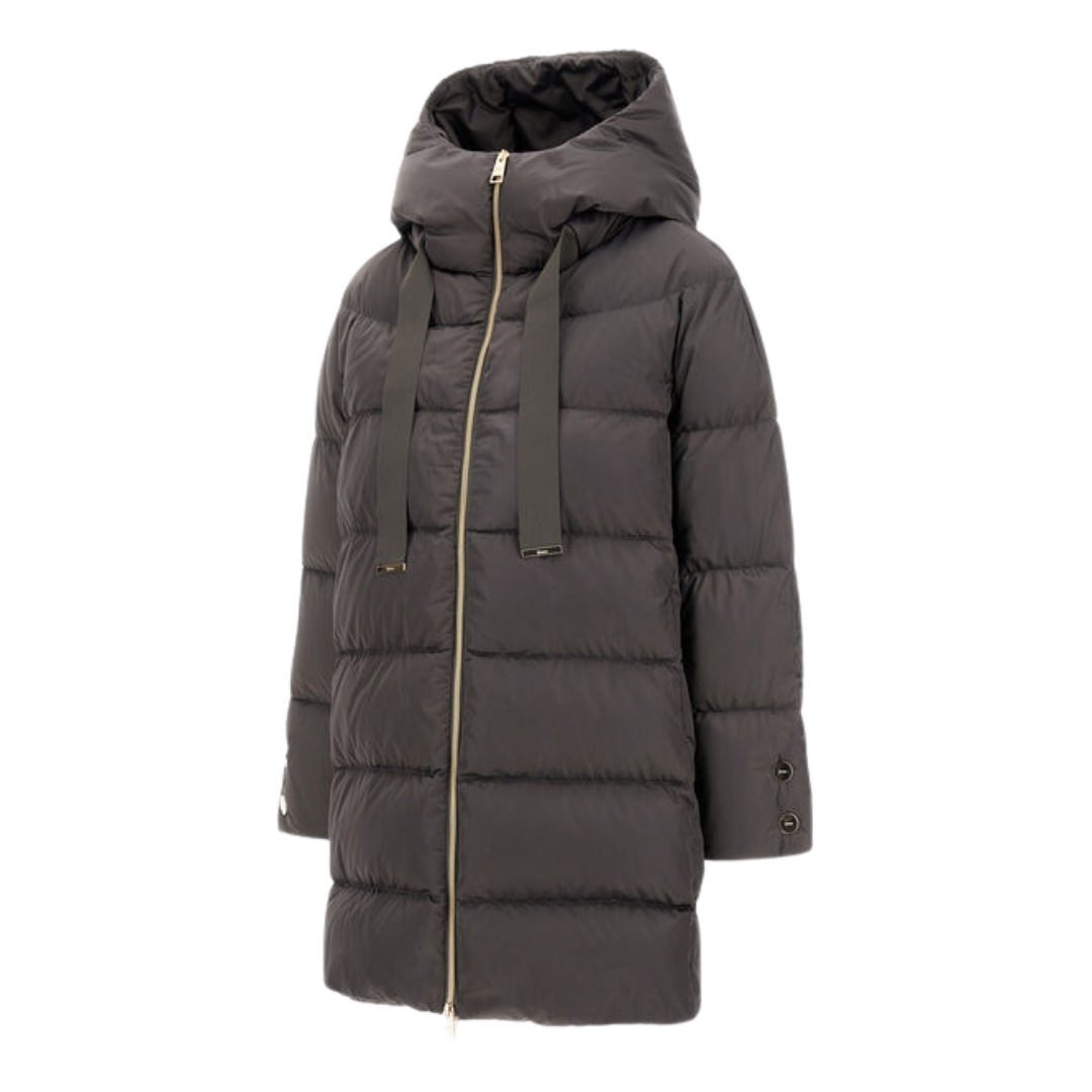 A-Shape Satin Jacket in Grey