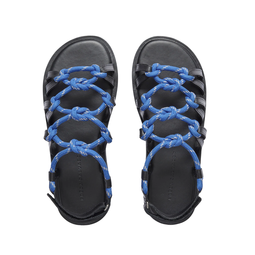 Fae Rope Sandal in Cobalt Rope