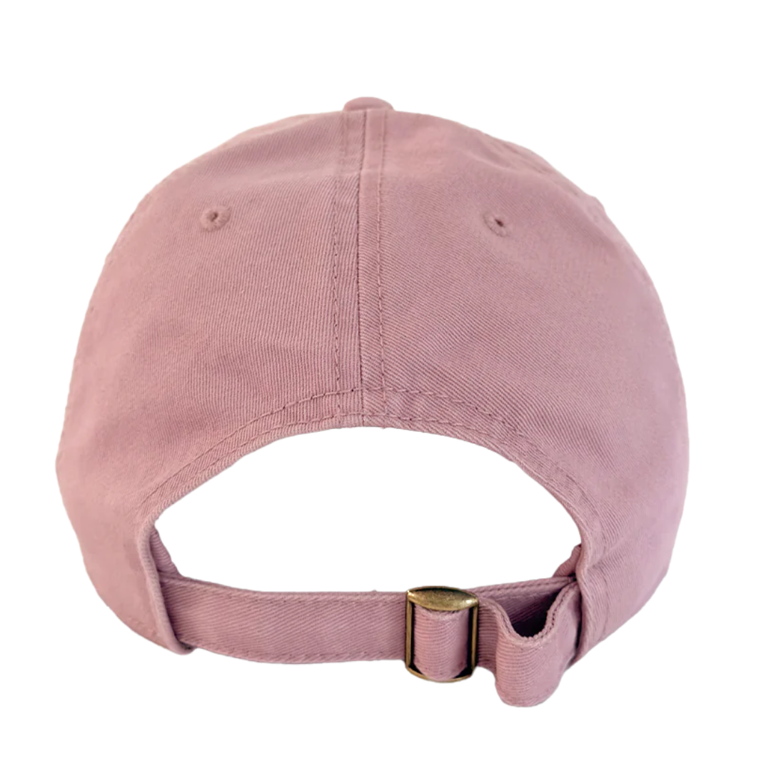 Imperfect Chenille Heart Hat in Mauve/Cream