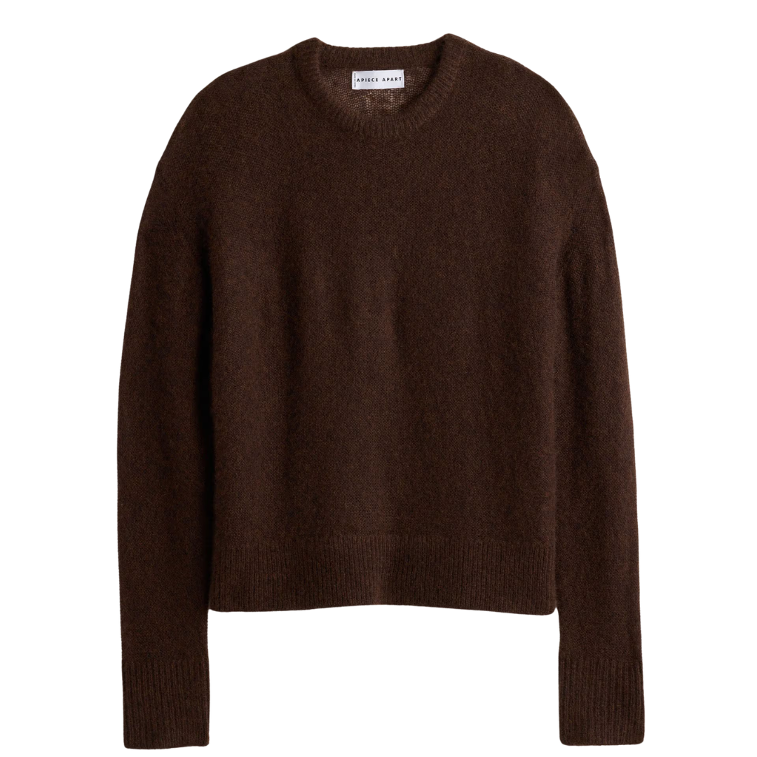 Softest Tissue Weight Sweater in Chocolate
