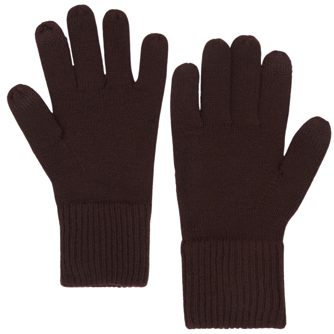 Blake Knit Gloves in Brown