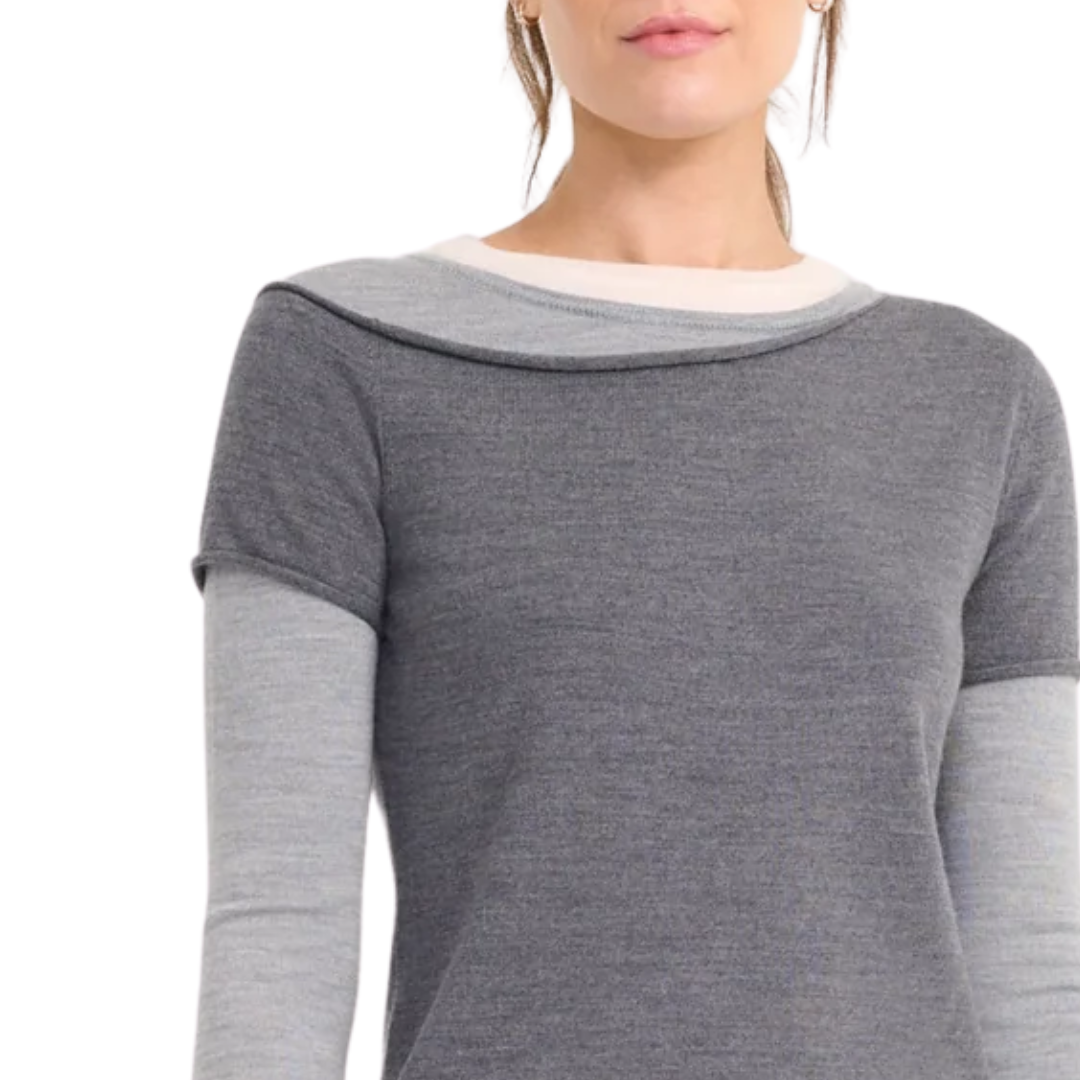 Sera Sweater in Heather Grey Multi