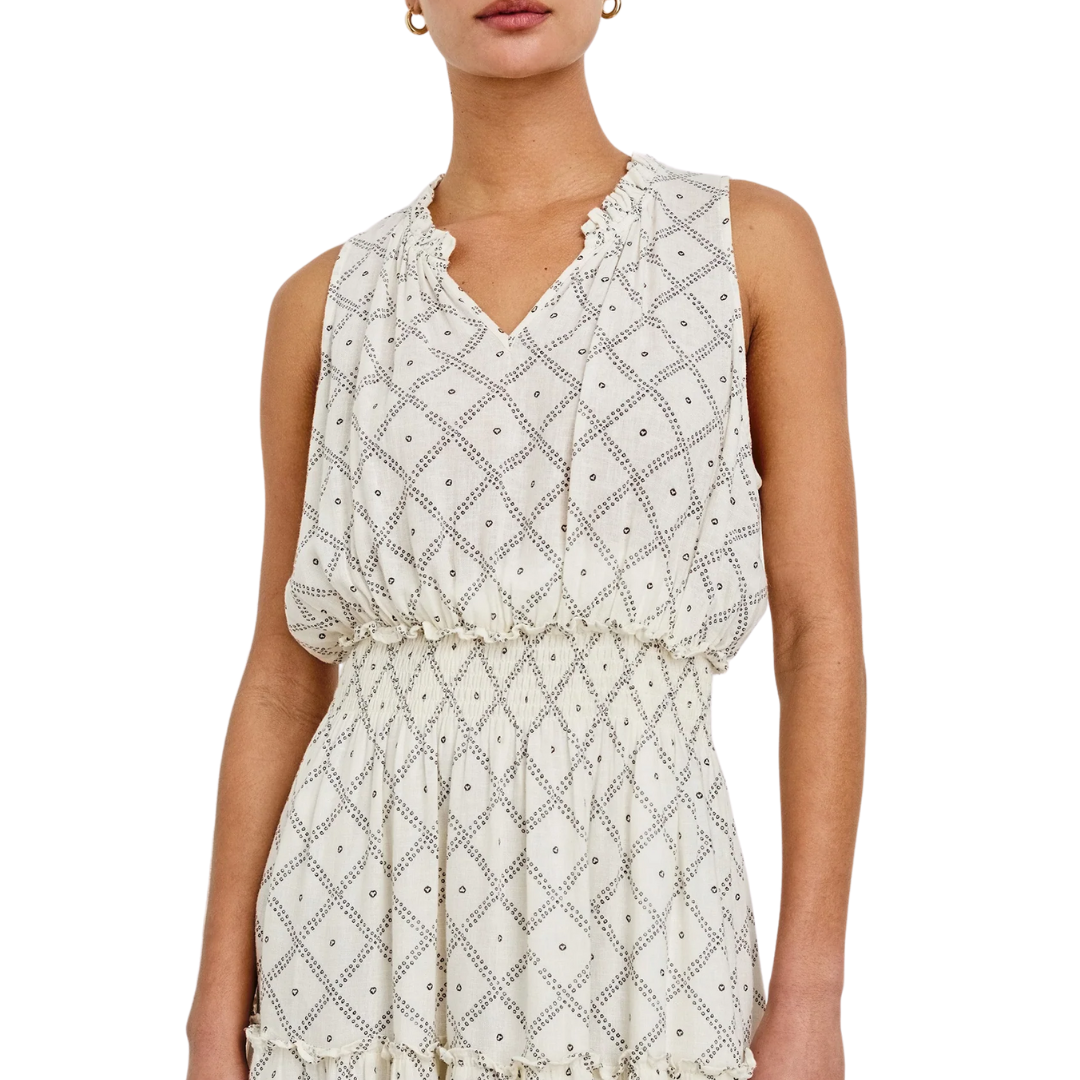 Loulou Dress in Ivory Zanzibar