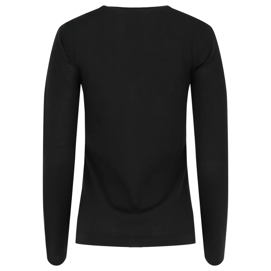 Long Sleeve Crew in Black