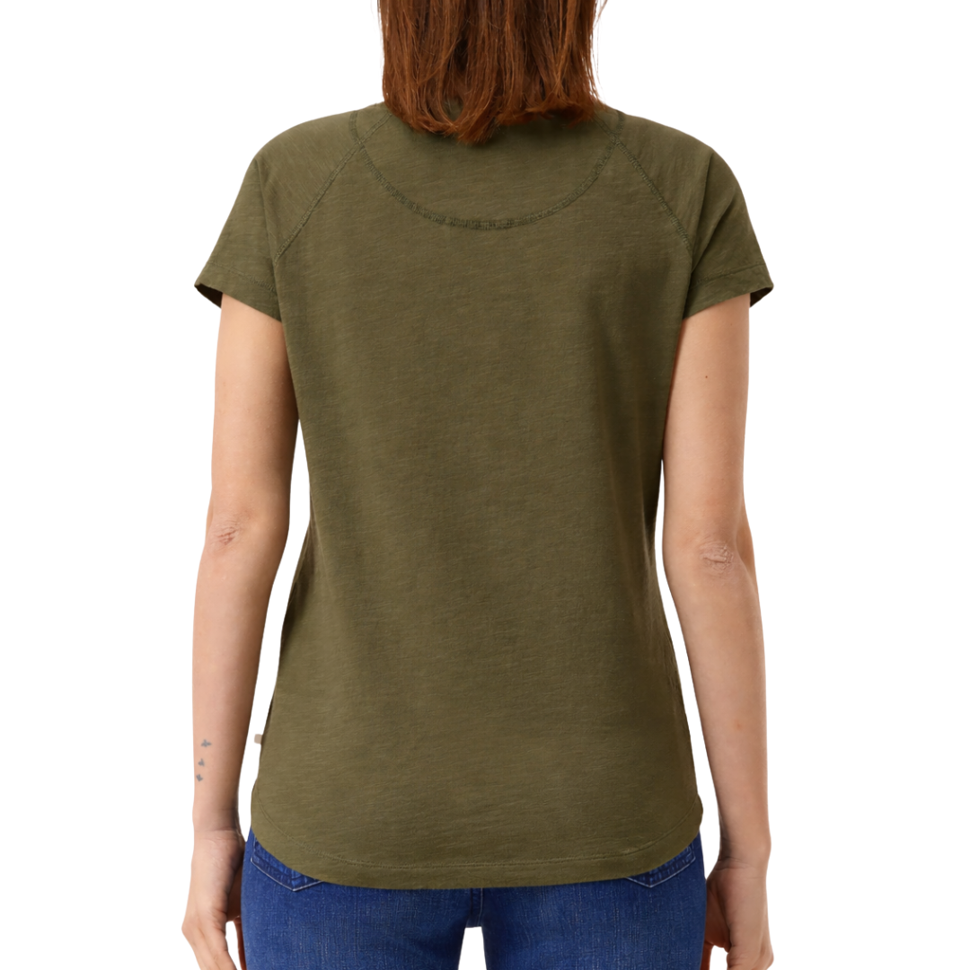 Cotton T-Shirt in Deep Olive