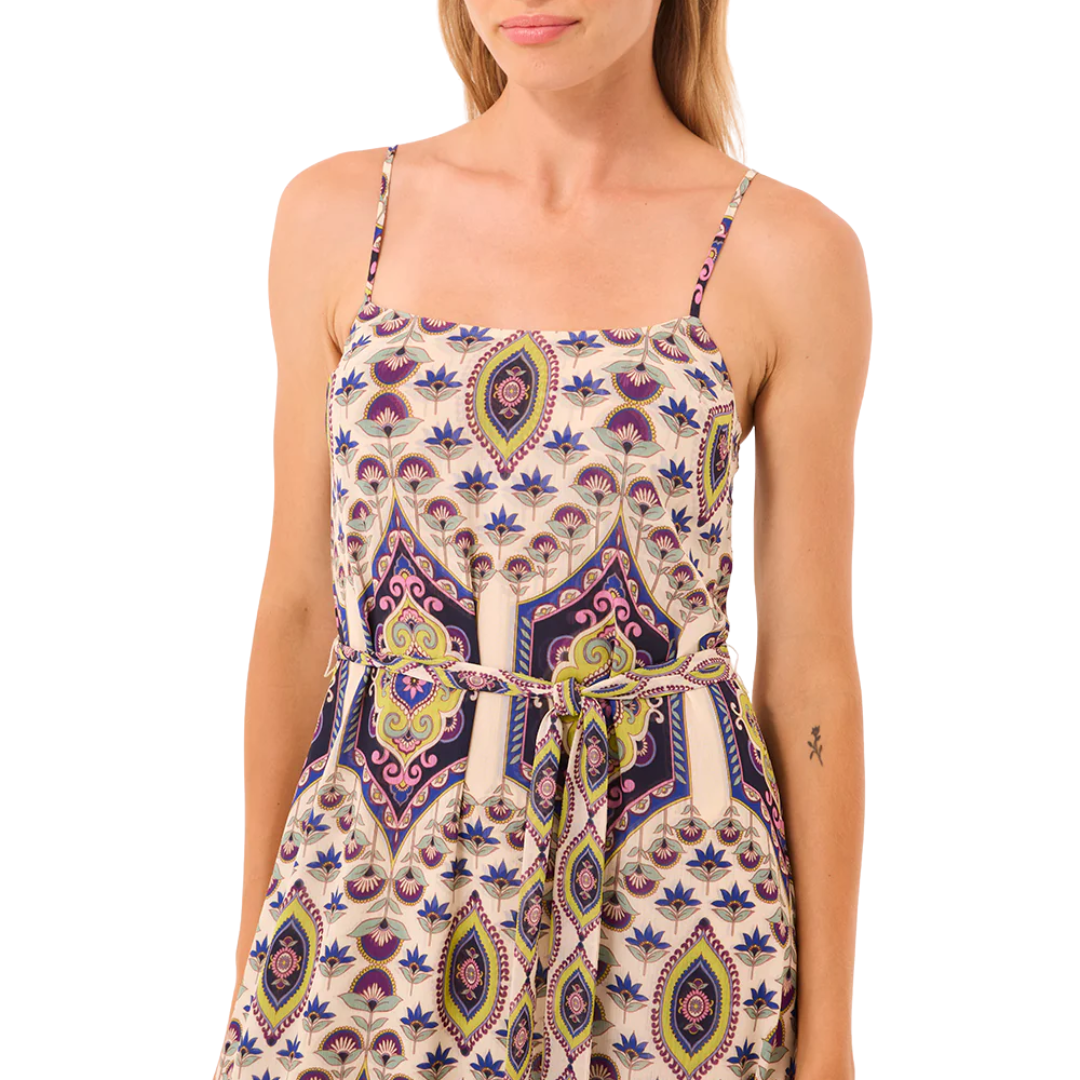 Veronica Dress in Mosaic Eye Chiffon Mix