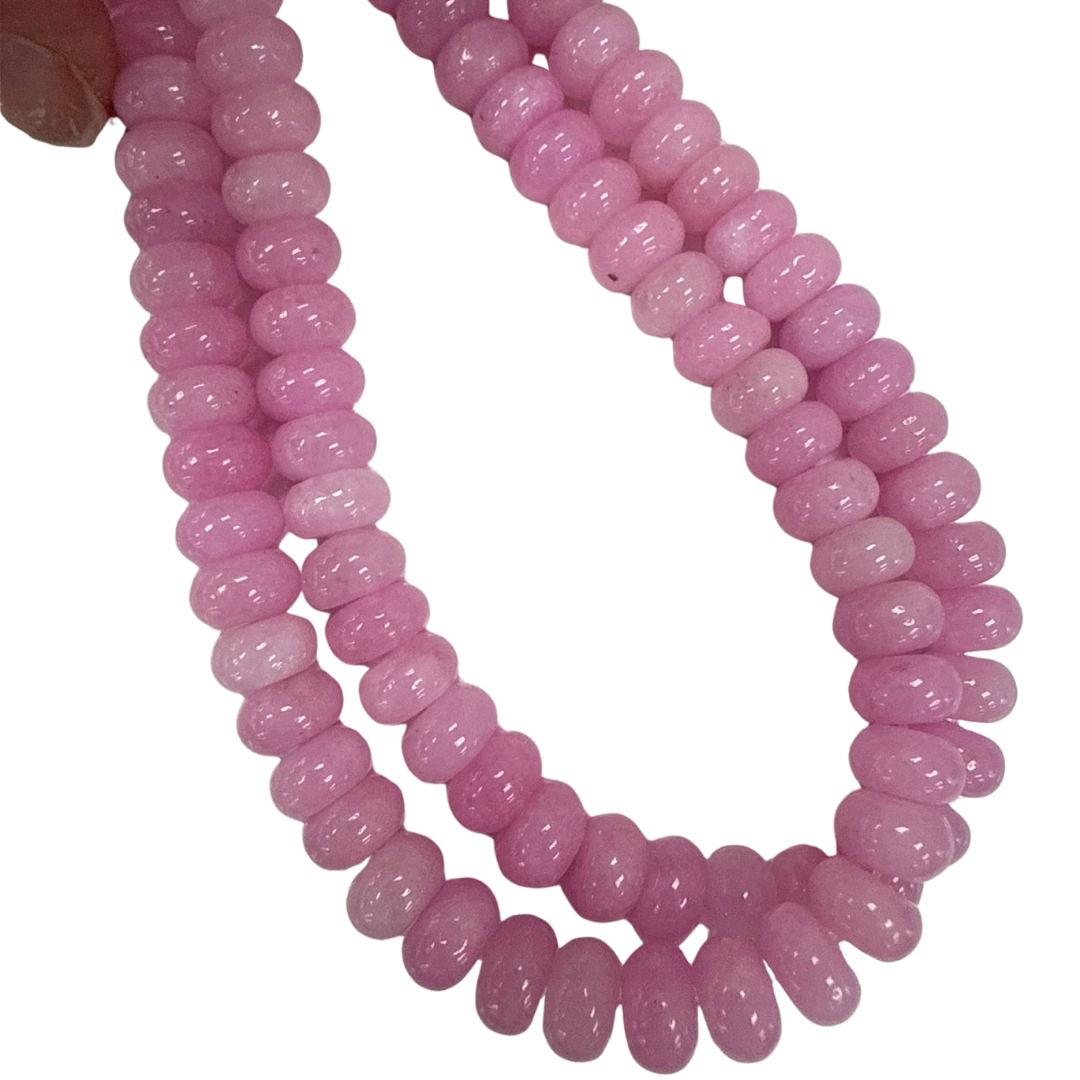Lilly Gemstone Necklace in Hot Pink