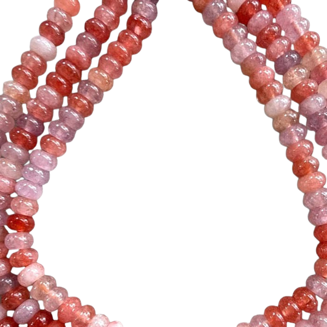 Lilly Gemstone Necklace in Berry Punch