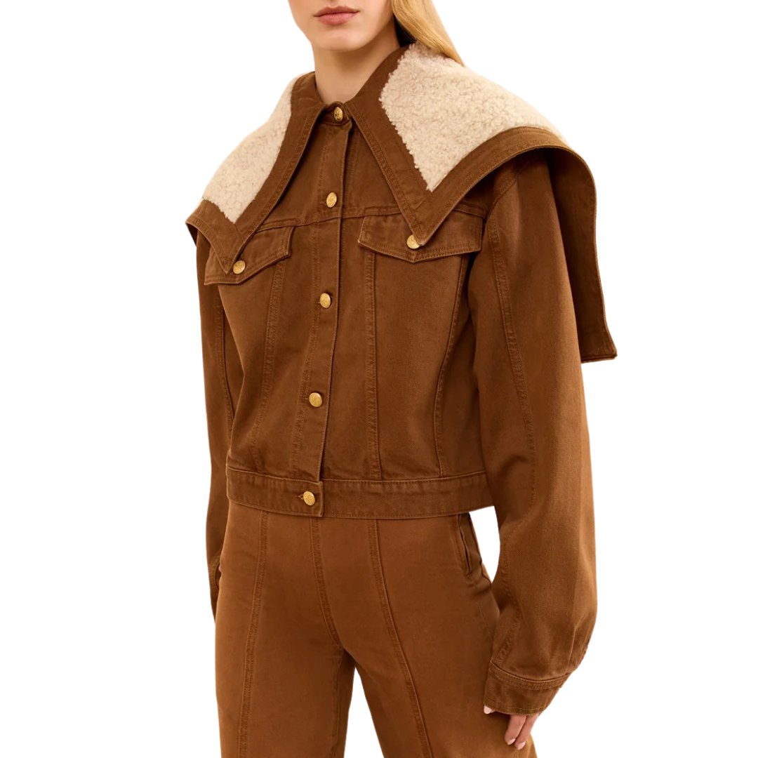 The Sybil Denim Jacket in Umber
