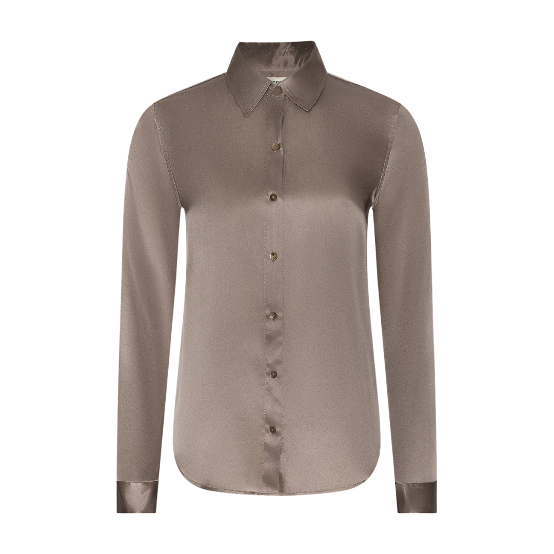 Tyler Silk Blouse in Light Cardamom