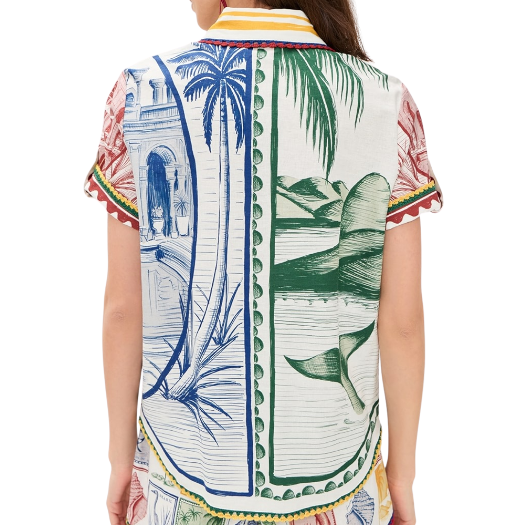Brasil Vintage Shirt in Off-White