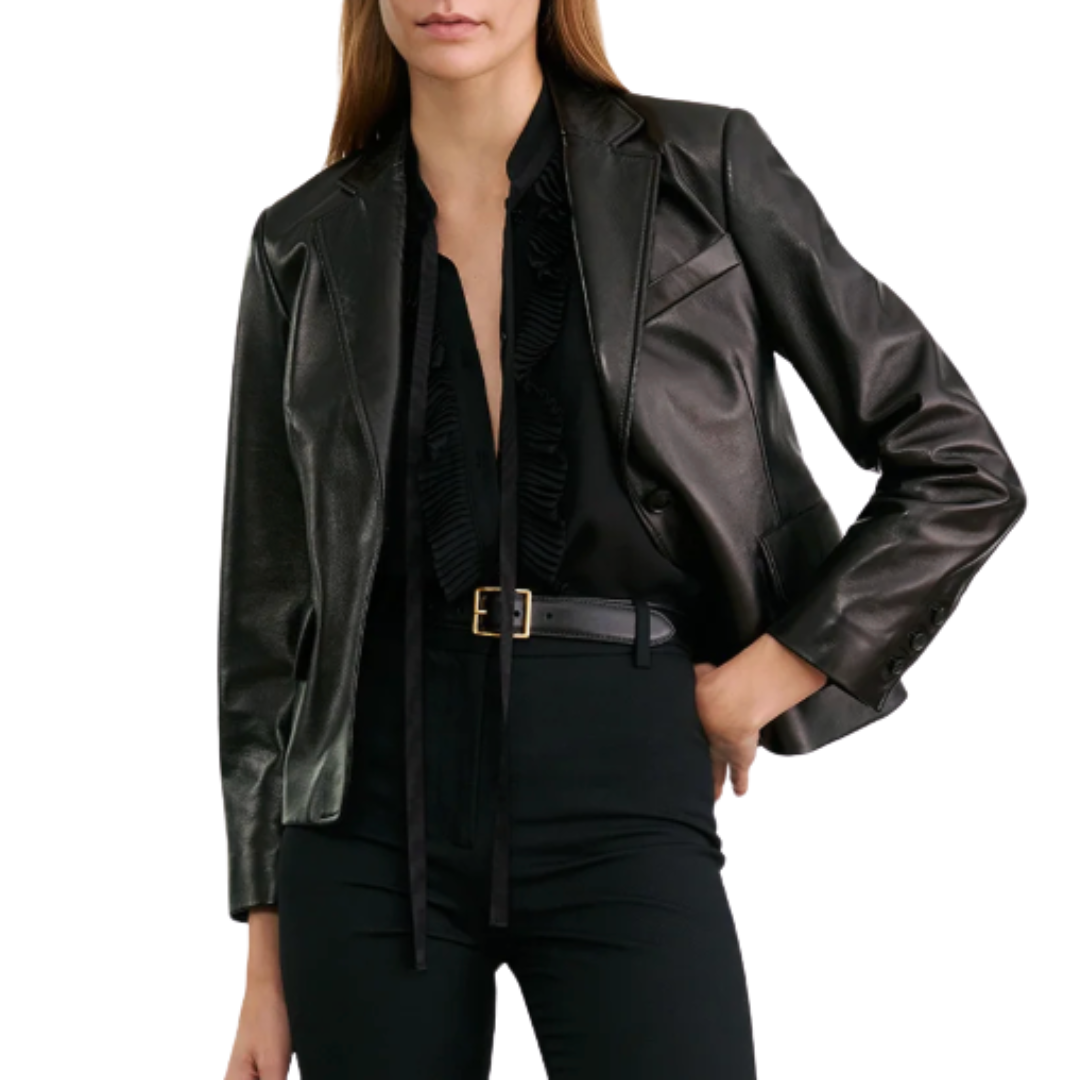 Bertille Silk Shirt in Black