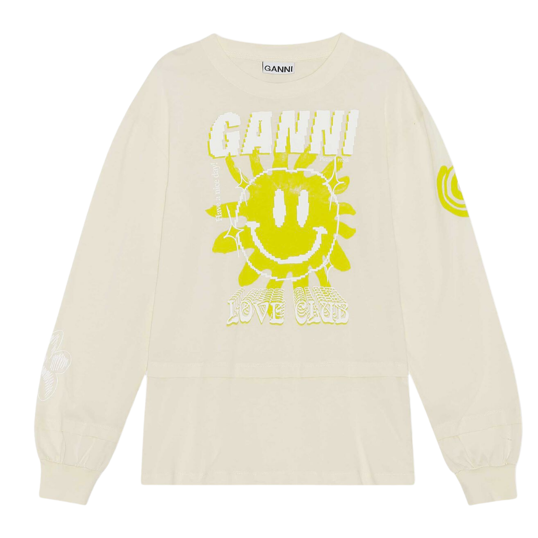 Long-Sleeve Graphic Tee in Rutabaga 