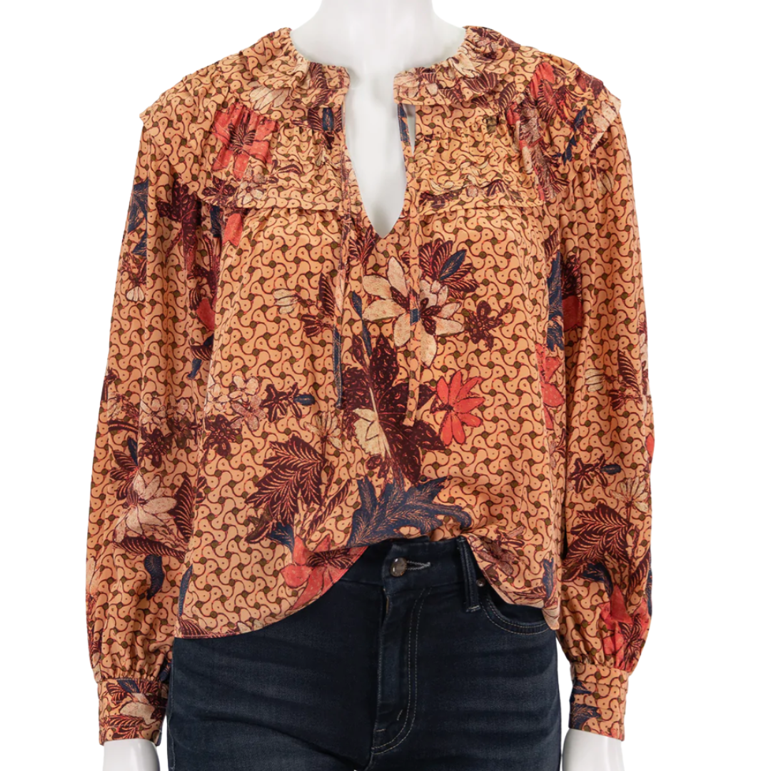 Aria Blouse in Garden Rose