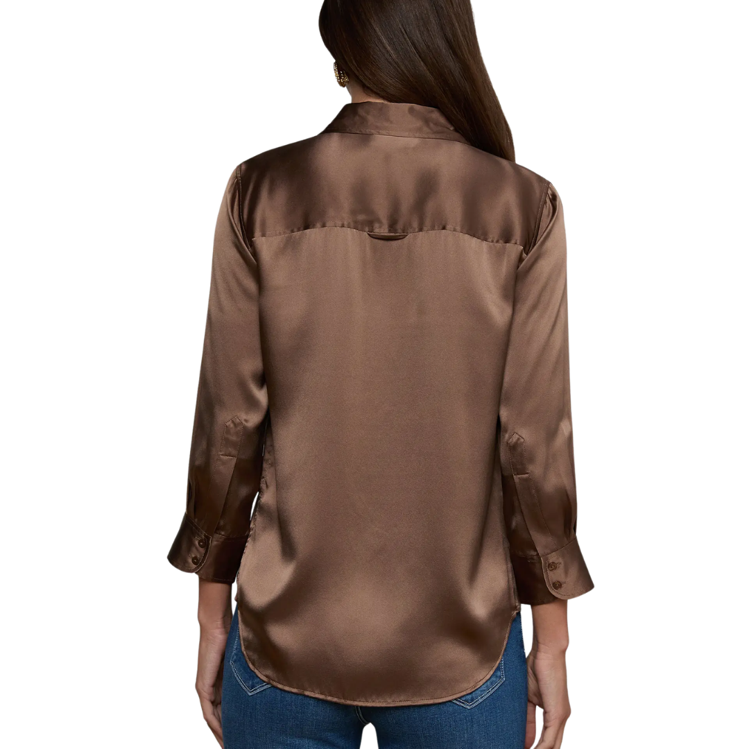 Dani Silk Blouse in Cardamom