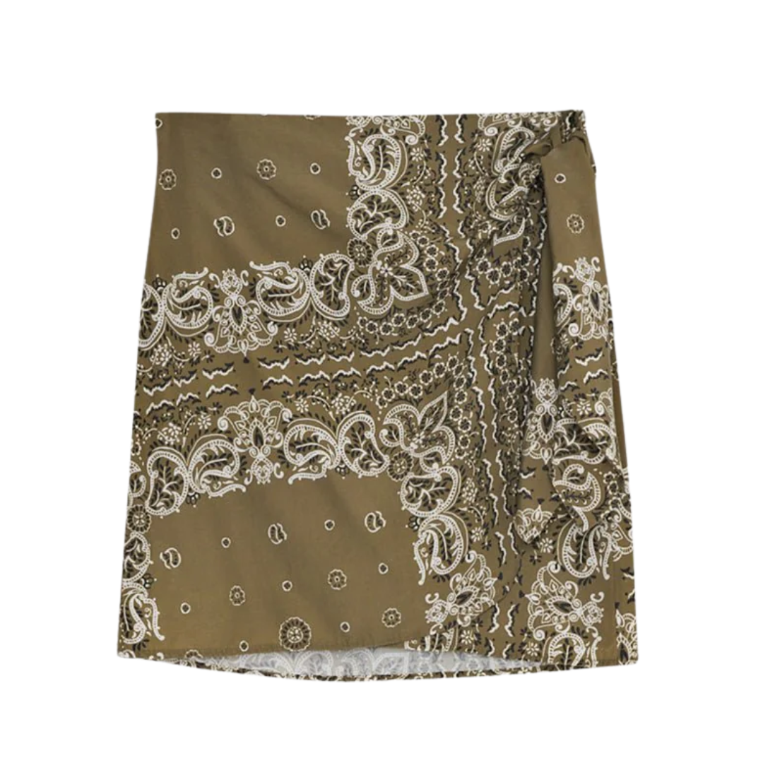 Waterlily Skirt in Bandana Print